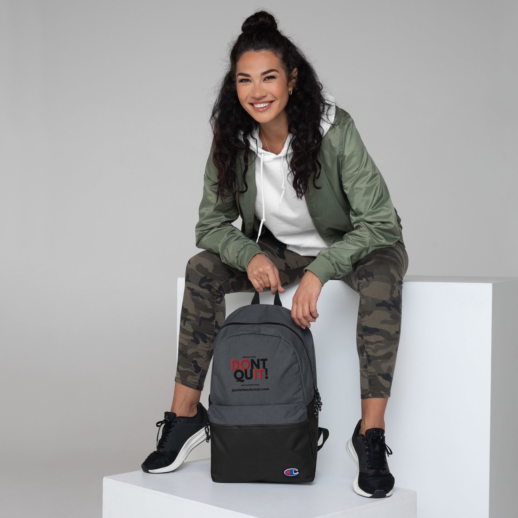 Don't Quit Embroidered Champion Backpack